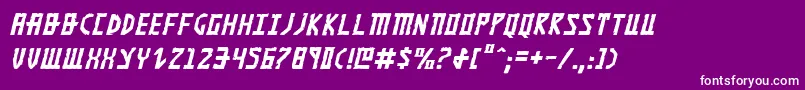 KhazadDumItalic Font – White Fonts on Purple Background