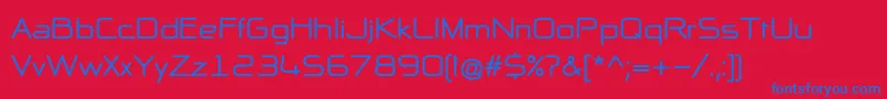 NpNaipolAllInOneB Font – Blue Fonts on Red Background