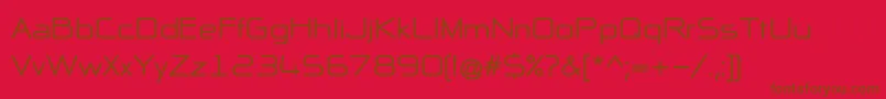 NpNaipolAllInOneB Font – Brown Fonts on Red Background
