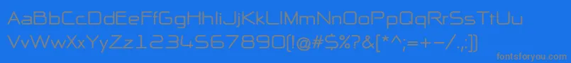 NpNaipolAllInOneB Font – Gray Fonts on Blue Background
