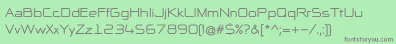 NpNaipolAllInOneB Font – Gray Fonts on Green Background