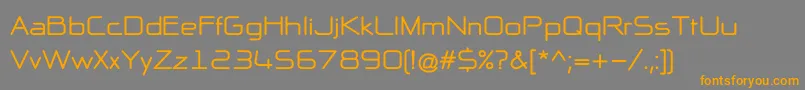 NpNaipolAllInOneB Font – Orange Fonts on Gray Background