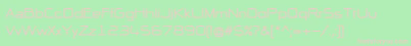 NpNaipolAllInOneB Font – Pink Fonts on Green Background