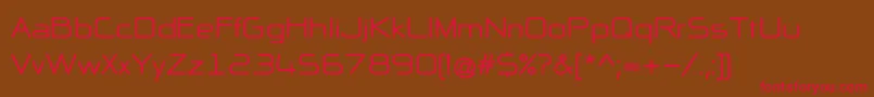 NpNaipolAllInOneB Font – Red Fonts on Brown Background