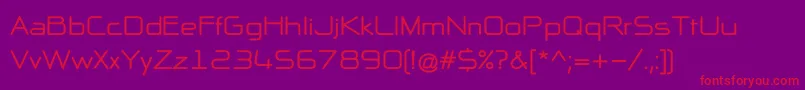 NpNaipolAllInOneB-Schriftart – Rote Schriften auf violettem Hintergrund
