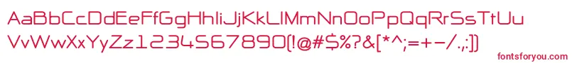 NpNaipolAllInOneB Font – Red Fonts on White Background