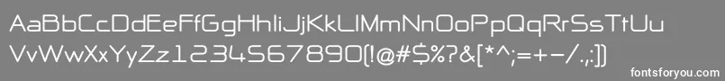 NpNaipolAllInOneB Font – White Fonts on Gray Background