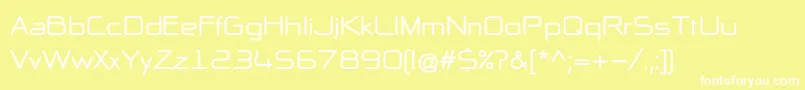 NpNaipolAllInOneB Font – White Fonts on Yellow Background