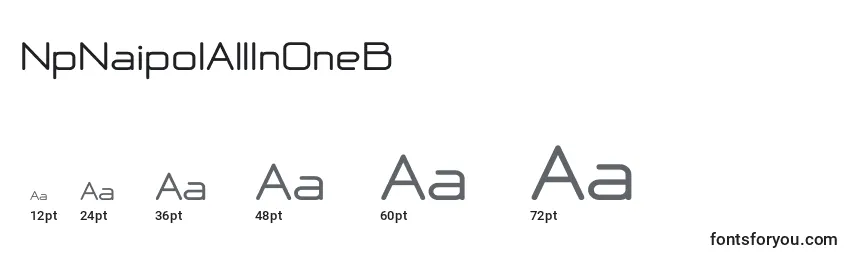 NpNaipolAllInOneB Font Sizes