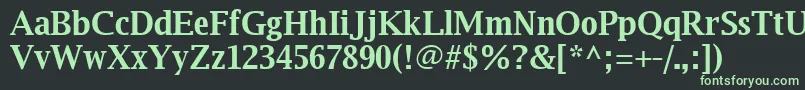 Luxirb Font – Green Fonts on Black Background