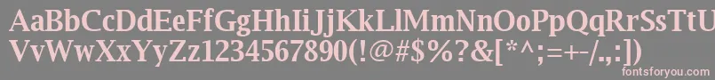 Luxirb Font – Pink Fonts on Gray Background