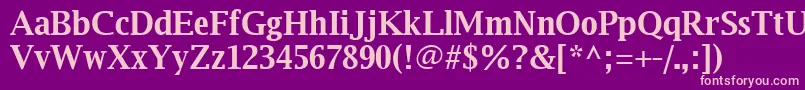 Luxirb Font – Pink Fonts on Purple Background