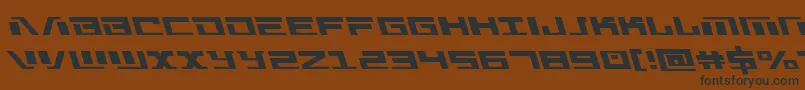 Warmachineleft Font – Black Fonts on Brown Background