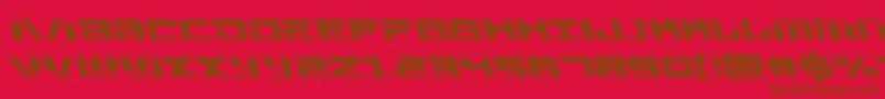 Warmachineleft Font – Brown Fonts on Red Background