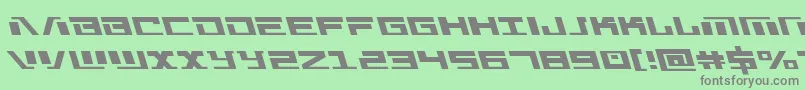 Warmachineleft Font – Gray Fonts on Green Background