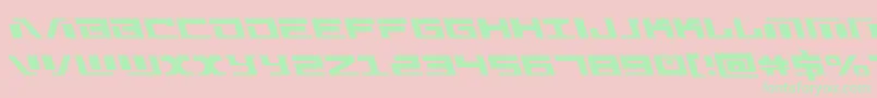 Warmachineleft Font – Green Fonts on Pink Background