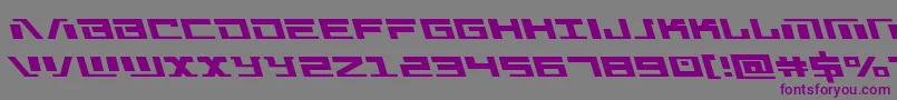 Warmachineleft Font – Purple Fonts on Gray Background