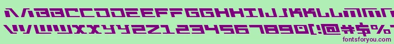 Warmachineleft Font – Purple Fonts on Green Background