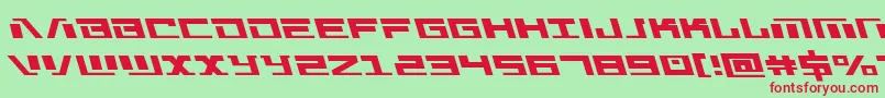 Warmachineleft Font – Red Fonts on Green Background