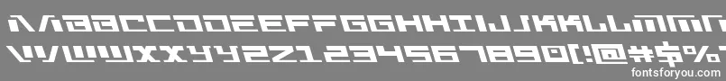 Warmachineleft Font – White Fonts on Gray Background