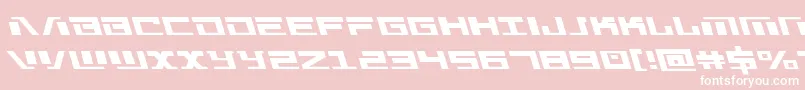 Warmachineleft Font – White Fonts on Pink Background