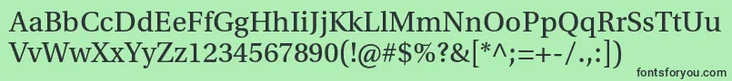 UtopiastdCapt Font – Black Fonts on Green Background