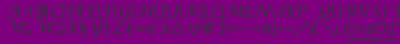 フォントInsightMathSymbolSsiSymbol – 紫の背景に黒い文字