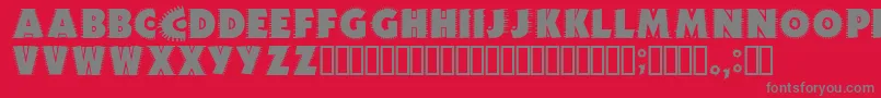 Jicamrg Font – Gray Fonts on Red Background