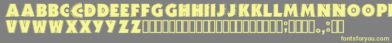 Jicamrg Font – Yellow Fonts on Gray Background