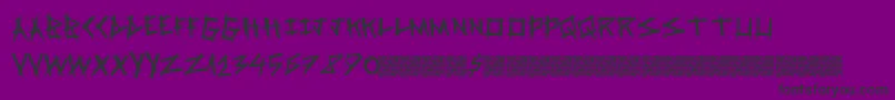 Springrage Font – Black Fonts on Purple Background