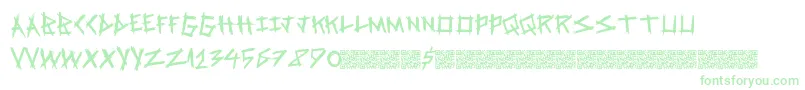 Springrage Font – Green Fonts on White Background