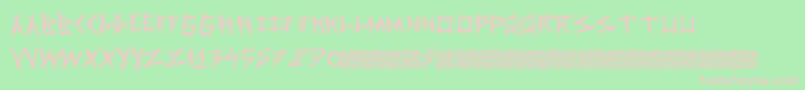 Springrage Font – Pink Fonts on Green Background