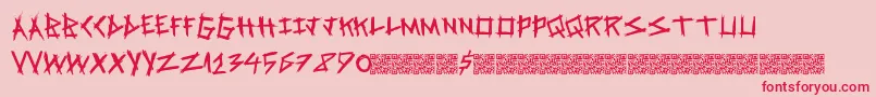 Springrage Font – Red Fonts on Pink Background