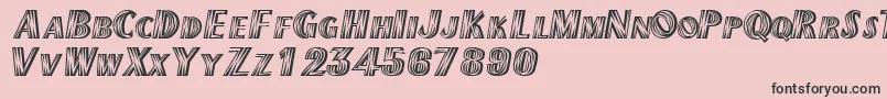 Texmexdisplayscapsssk Font – Black Fonts on Pink Background