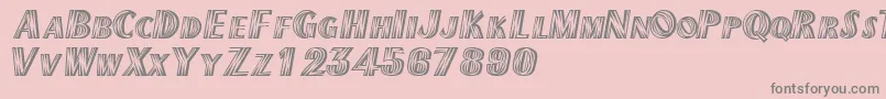 Texmexdisplayscapsssk Font – Gray Fonts on Pink Background