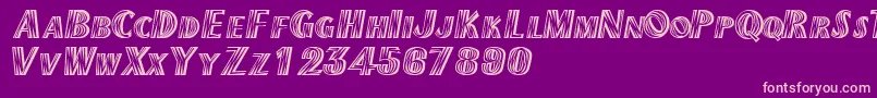 Texmexdisplayscapsssk Font – Pink Fonts on Purple Background