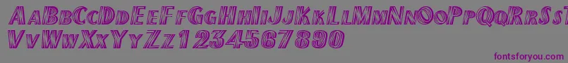 Texmexdisplayscapsssk Font – Purple Fonts on Gray Background