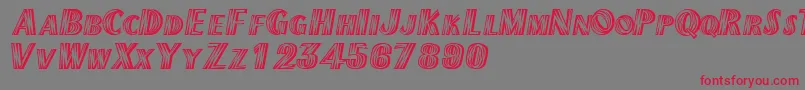 Texmexdisplayscapsssk Font – Red Fonts on Gray Background