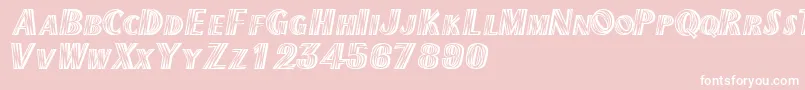 Texmexdisplayscapsssk Font – White Fonts on Pink Background