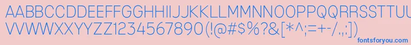 MixolydianTitlingEl Font – Blue Fonts on Pink Background