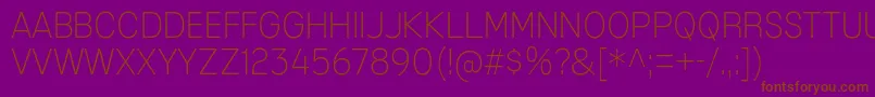 MixolydianTitlingEl Font – Brown Fonts on Purple Background