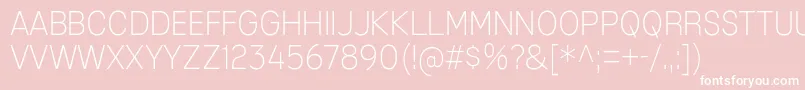 MixolydianTitlingEl Font – White Fonts on Pink Background