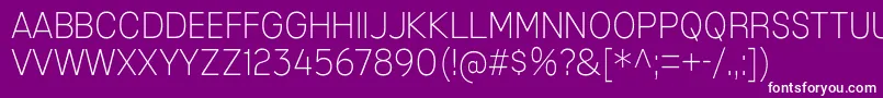 MixolydianTitlingEl Font – White Fonts on Purple Background