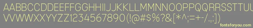 MixolydianTitlingEl Font – Yellow Fonts on Gray Background