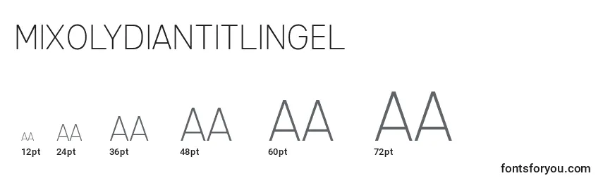MixolydianTitlingEl Font Sizes