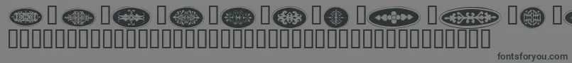 Ellipses Font – Black Fonts on Gray Background