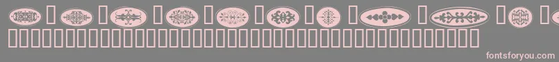 Ellipses Font – Pink Fonts on Gray Background
