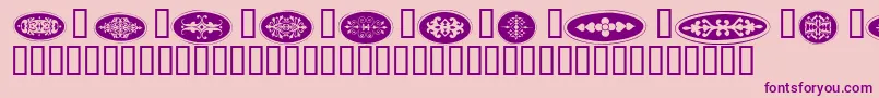 Ellipses Font – Purple Fonts on Pink Background