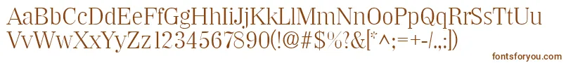 Шрифт WichitalhRegular – коричневые шрифты на белом фоне