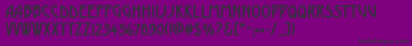 Шрифт AModerno – чёрные шрифты на фиолетовом фоне